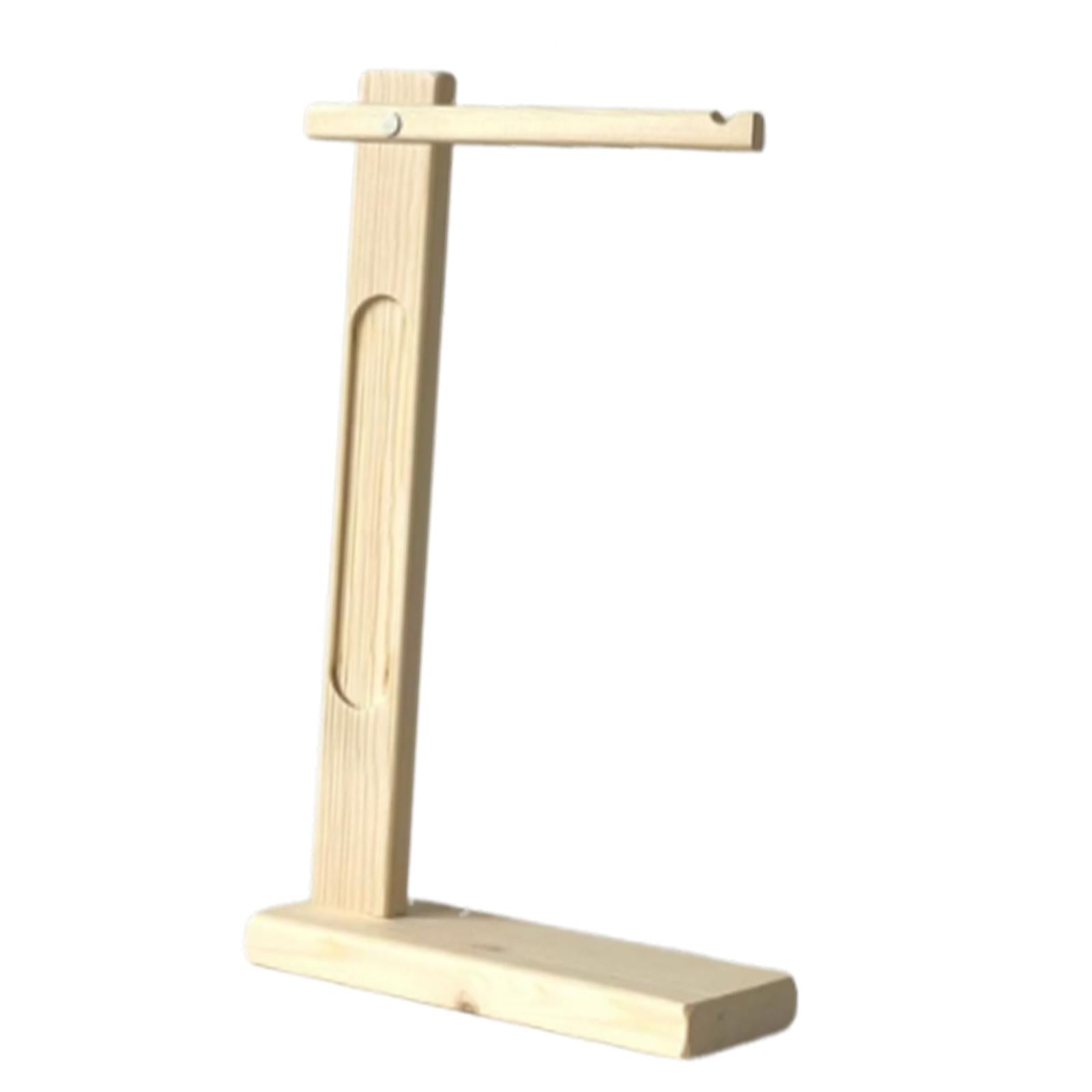 simhoa Wind Chime Stand Hanger Elegant Decorative Windchime Holder Hanging Rack for Pendant Necklace Accessories Sturdy Room Desktop Wood Color