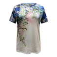 thumbnail image 5 of Chemises pour Femmes Tendance Été Mode Col Rond Imprimé Manches Courtes T-shirt Hauts Blouse Décontractée Ample Hauts Blouses pour Femmes Grande Taille en Solde, 5 of 5