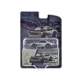 thumbnail image 3 of Skyline GT-R V8 Drift "Hakosuka" RHD Silver Metallic with Carbon Hood & Shark Mouth Graphics 1/64 Diecast Model Car by Pop Race, 3 of 3