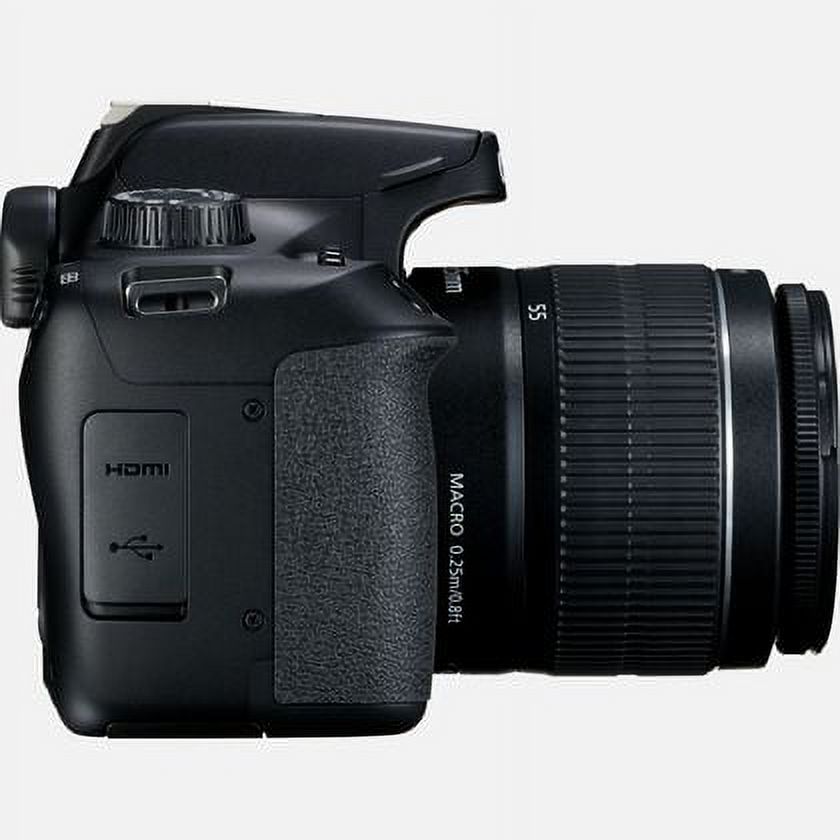 Canon EOS 4000D DSLR Camera EF-S 18-55 mm f/3.5-5.6 III Lens + Pixi Starter Bundle Kit - image 2 of 4