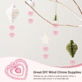 thumbnail image 5 of Uxcell 12Pcs Wind Chime Pendants, Acrylic Heart Shape DIY Supplies for Crafts Pink, 5 of 7