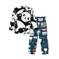 thumbnail image 2 of Bingfone Men'S Pajama Set 2 Piece Loungewear Pjs, Long Sleeve With Pajama Pants-Cute Panda (3), 2 of 9