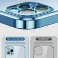 thumbnail image 2 of Dteck Clear Case for iPhone 14 Pro Plating Bumper Anti-Yellow Transparent Protective Cover Shockproof Slim Thin Cover for Apple iPhone 14 Pro 6.1 inch 2022, Light Blue, 2 of 9