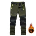 thumbnail image 1 of Pantalones de esquí Soft Shell a prueba de viento para otoño e invierno, pantalones de secado rápido gruesos con forro polar para hombre, pantalones de carga de polar para exteriores para hombre, 1 of 6