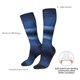 thumbnail image 4 of Fotbe Retro Blue Glitter Calcetas Divertidas Estampadas para Hombre y Mujer, Calcetas de Algodón hasta la Rodilla para Caminar, Correr, Enfermería y Embarazo, 4 of 6