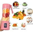 thumbnail image 4 of Portable Blender USB Rechargeable Juicer Cup with Six Blades Smoothies Mixer Fruit Machine 380ml Water Bottle for Sports Travel Outdoors, 4 of 6