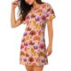 thumbnail image 2 of Fotbe Happy Thanksgiving Turkey Bata de Dormir para Mujer con Estampado, Camisón de Algodón de Manga Corta, Ropa de Dormir Casual, 2 of 6
