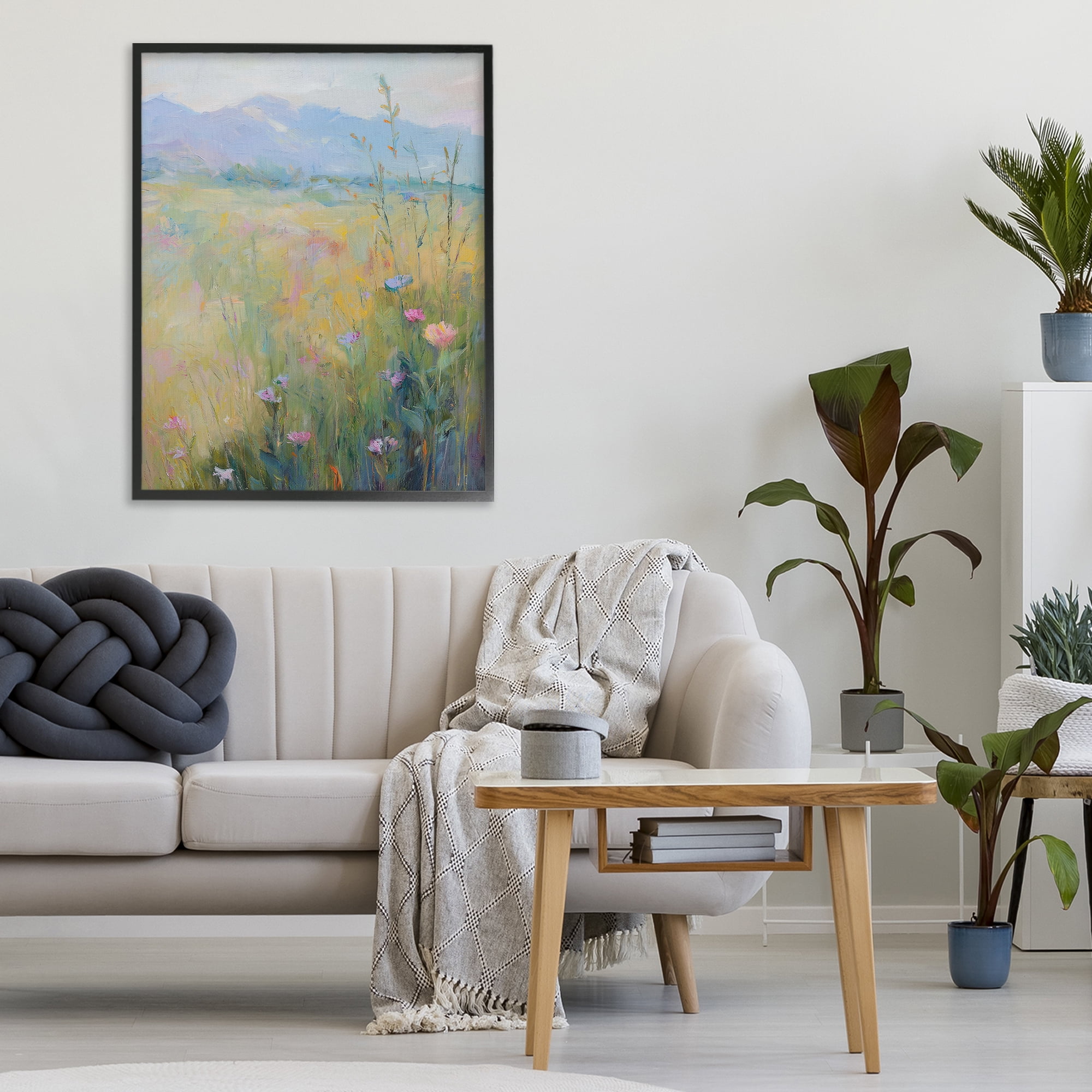 Stupell Industries Peaceful Meadow's Embrace Black Framed Giclee Art, design by Svetlana Aleynikova