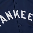 thumbnail image 7 of Men's Mitchell & Ness Navy/Gray New York Yankees Cooperstown Collection Team Origins Satin Full-Snap Jacket, 7 of 7