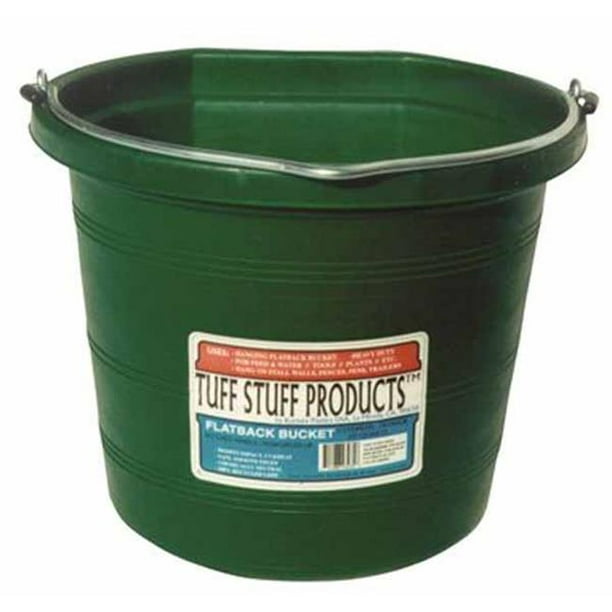 Tuff Stuff Products KMCFB100GR Flat Utility Bucket, Green 20 qt