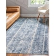 thumbnail image 3 of Rugs.com Oregon Collection Rug – 4' x 6' Blue Low-Pile Rug Perfect For Living Rooms, Large Dining Rooms, Open Floorplans, 3 of 8