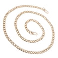 thumbnail image 3 of Bag Iron Flat Chain Handbag Chains Metal Purse Straps Shoulder Cross Body Replacement Straps with Buckles (Gold), 3 of 8