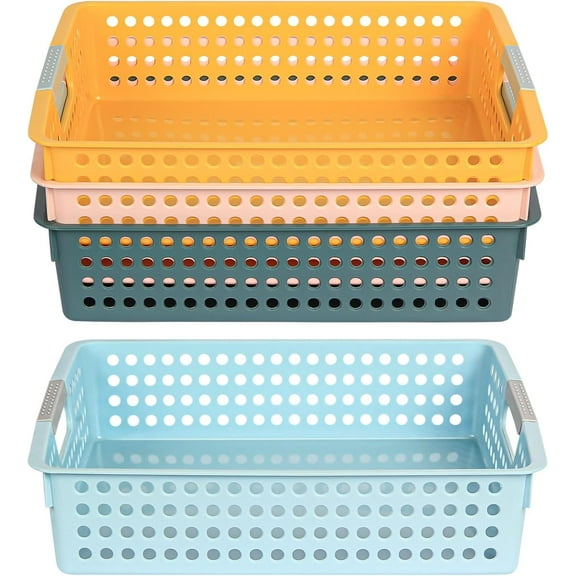 4Pcs Classroom Organization and Storage Paper Tray Holds 4A Paper,Paper Trays for Classroom Toy,Crayons,Handicrafts Storage,Also for Library, Drawers, Office, Kitchen, Bathroom