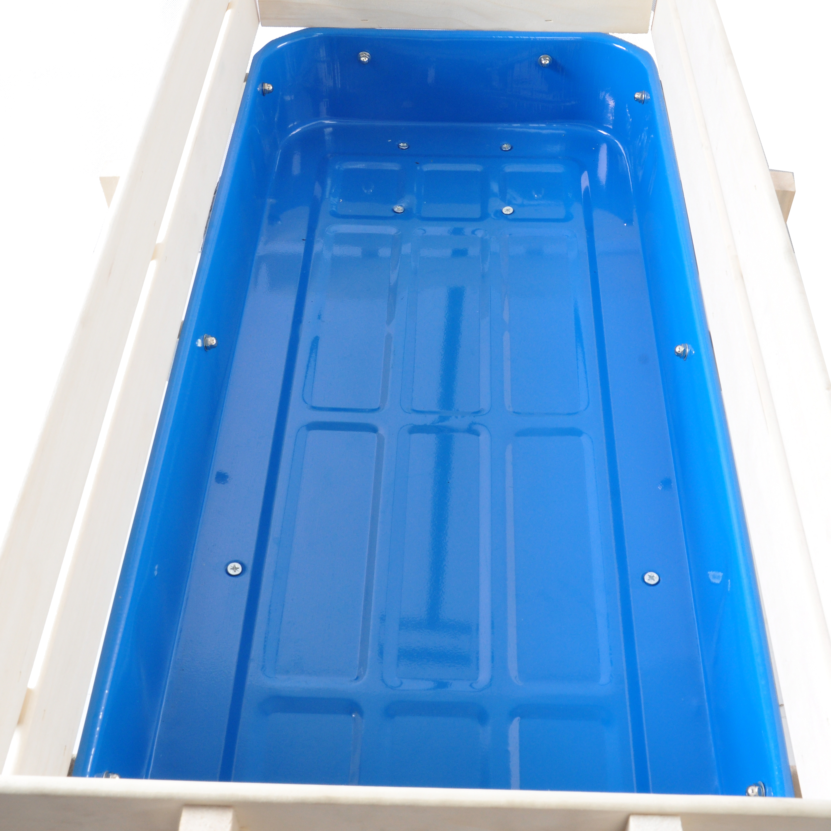 Aukfa Outdoor Wagon Cart for Kids - Beach Wagon Utility Cart with Air Tires - Blue