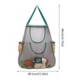 thumbnail image 3 of Qiangzon Mesh Bag Reusable Mesh Produce Bags for Fruits and Vegetables, Foldable Tote Shopping Bag with Side Pockets, Eco-Friendly Storage for Groceries and Market, Washable and Durable, 3 of 9