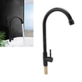 thumbnail image 3 of Kitchen Vintage Faucet Hot And Cold Water Mixer Tap Bright Brushed Finish Black  For Bathroom ANGGREK Otros, 3 of 7