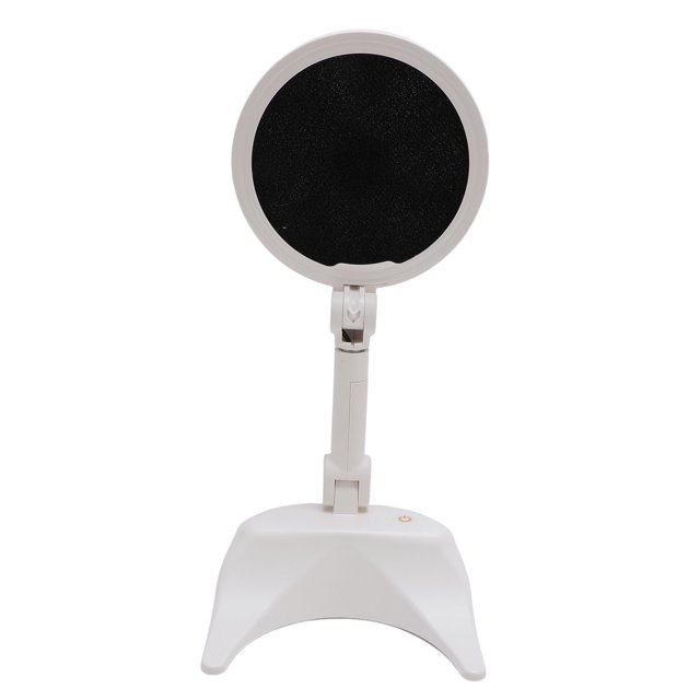 Desk Foldable Portable Desk Air Purifier Fan Rechargeable with 3 Speeds Height Adjustable for Indoor Outdoor Smoke PM2.5 Smell Removal White