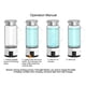 thumbnail image 3 of Copa de Agua del Generador de Hidrógeno, Prueba del Generador de Botellas de Hidrangeno A Prueba de Fuga de 1000 A 1500 PPB Resistencia Al Calor de Vidrio de Borosilicato para el, 3 of 7