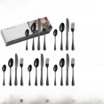thumbnail image 2 of Juego de vajilla de acero inoxidable 1010 de 24 piezas con cuchillo, tenedor y cuchara para carne estilo occidental, regalo, 2 of 5