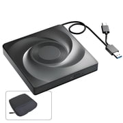 GJX 2026 New External Blu-Ray Drive for Laptop Pc 11 10 Optical Drives with Storage Bag Dvd Burner Player Reader ,Wide Compatibility for Home,Office,Travel