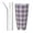 Straw Three-piece Set, variant on Vsdgher Heart Check Plaid 20 Oz Stainless Steel Vacuum Insulated, Travel Mug Coffee Cup for Home, Office, Outdoor Works Great for Ice Drinks and Hot Beverage -Straw Three-piece Set