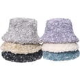 thumbnail image 2 of CoCopeaunts Solid Color Men Bucket Hat Winter Basin Cap Casual Outdoor Thickened Sheep Curly Warm Fisherman Hat Female Trend, 2 of 8