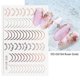 thumbnail image 4 of Lines Nail Stickers Rose Gold Metal Nail Art Decals 8 Sheets Self-Adhesive Nail Stickers, 4 of 5