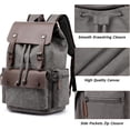 thumbnail image 6 of SPEKSEE Retro Canvas & Leather Laptop Backpack, Unisex 16 Inch Computer Bag for Work Travel & University, Vintage Style Rucksack, 6 of 7