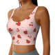 thumbnail image 2 of Balery Ladybug With Flower Sujetadores deportivos con espalda cruzada para mujer, acolchados, sin costuras, de alto impacto, ideales para yoga, gimnasio, entrenamiento y fitness.-X-Large, 2 of 8