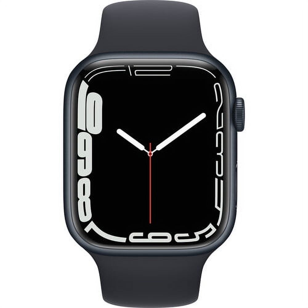 Apple Watch Series 7 GPS, 45mm Midnight Aluminum Case with Midnight Sport Band - Regular - image 2 of 4