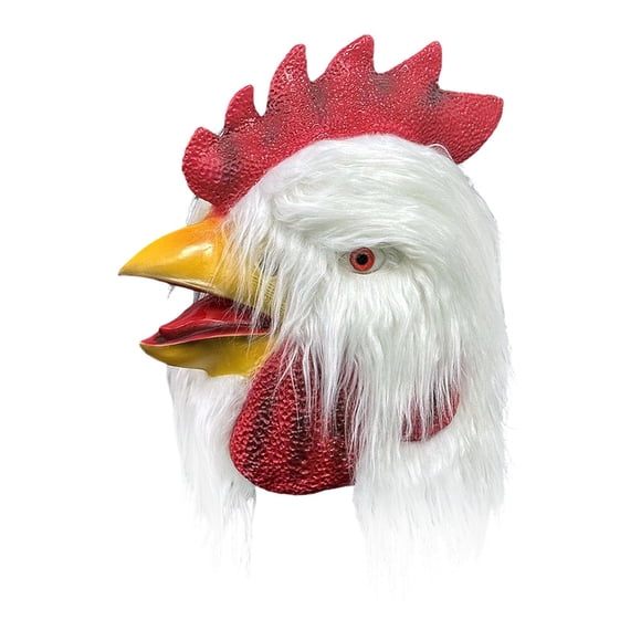 Máscara de cabeza de , accesorio para cabeza, disfraz de pollo para Halloween, para juegos de rol.
