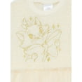thumbnail image 3 of Disney Classics Marie Toddler Girls Eyelash Knit Tutu Dress with Long Sleeves, Sizes 12M-5T, 3 of 9