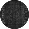 thumbnail image 1 of Ahgly Company Indoor Round Persian Gray Traditional Area Rugs, 5' Round, 1 of 1