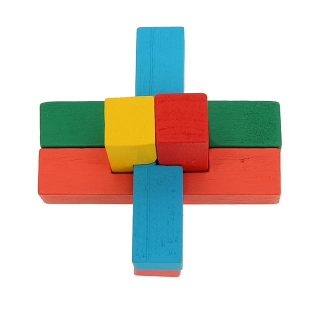 Toys 6 en 1 Puzzle de Madera Puzzle Toys Lock Puzzle Intellectual Brain Games para los adultos envejecidos
