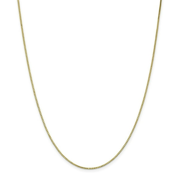 Auriga 10K Yellow Gold 1.1 mm Box Chain Necklace for Women 16"