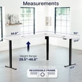 thumbnail image 5 of VIVO White / Black Electric 84" x 63" Corner Standing Desk, L-Shaped Workstation, 5 of 8