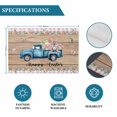 thumbnail image 6 of Happy Easter Placemats Set of 4, Vintage Blue Truck Bunny Duck Wooden Grain Placemats for Dining Table, Place Mats for Kitchen Tabletop, Waterproof Wipeable Dining Table Mats Set, 6 of 9