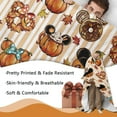 thumbnail image 3 of Fall Football Game Time Flannel Blanket, Autumn Sports Theme Throw Blanket Birthday Gifts for Football Lover Men Women, Touch Down Rugby Maple Leaves Soft Blanket for Bedding Sofa 50 x 60 Inch, 3 of 5