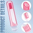 thumbnail image 5 of 2 piezas de cepillo de dientes de viaje a granel, mini cepillo de dientes plegable con funda para cepillo de dientes, suave, tamaño de viaje, 5 of 5