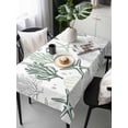 thumbnail image 6 of Sage Green Coastal Table Cloth, Summer Beach Starfish Coral Nautical Waterproof Tablecloth for Rectangle Tables, Reusable Washable Fabric Table Cover for Restaurant Kitchen Dining Tables 60"x120", 6 of 6