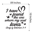 thumbnail image 4 of Family The One Whom My Soul Loves Uplifting Quote Wall Decal Decoration Song of Solomon 3:4 I Have Found The One Cute Little Butterflies Lasts Years and Easily Removable - Size: 9 In(W) x 10 In(H), 4 of 5