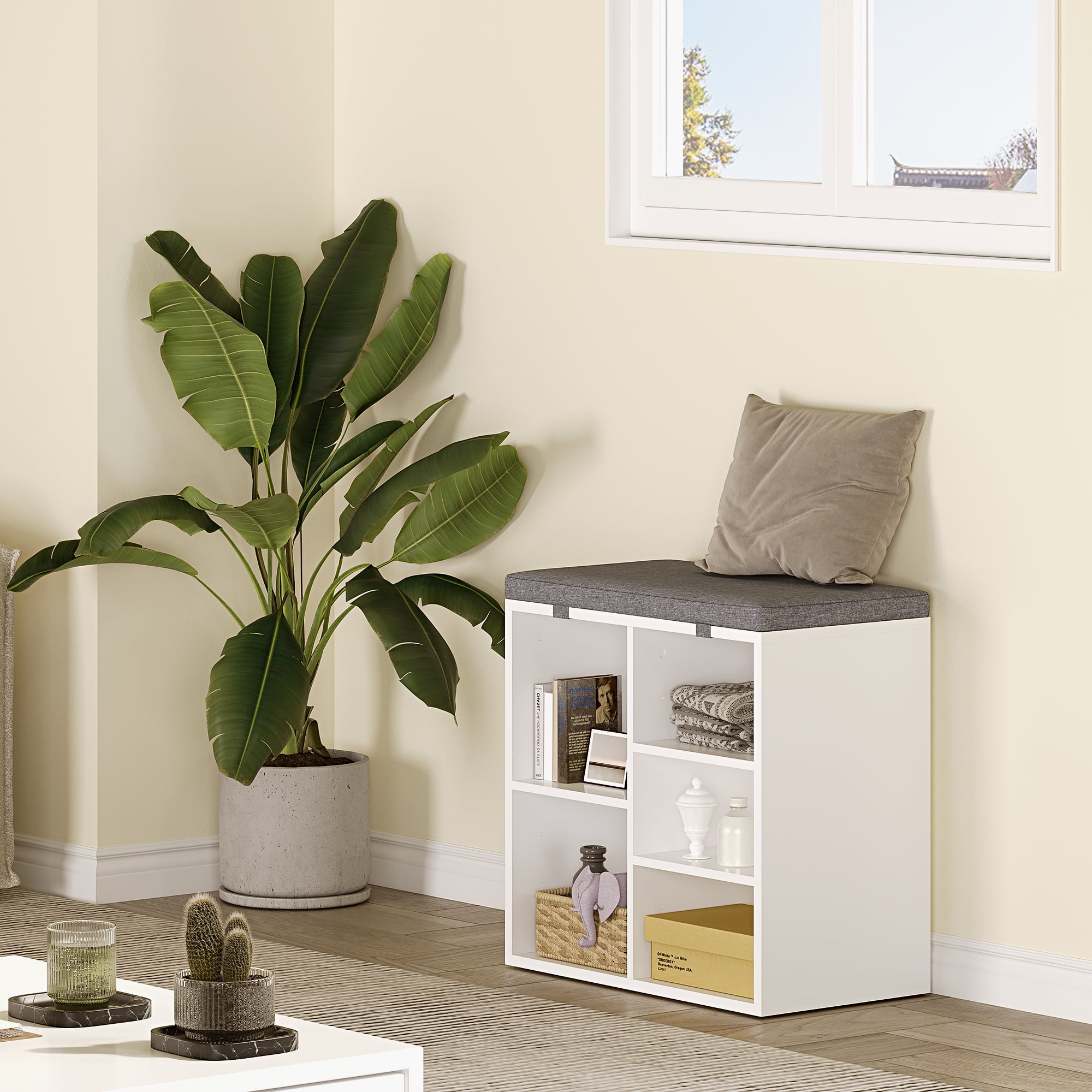 Shoe Bench, Shoe Rack Bench with torage Shoe Storage Bench