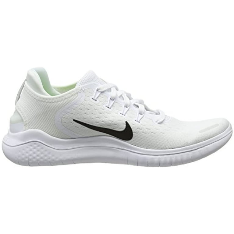 Nike Men's Free RN 2018 Running Shoe White/Black Size 8 M US Walmart.com