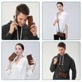 thumbnail image 3 of Wallet Case for iPhone 13 Pro Max [2 in 1] Magnetic Detachable Wallet Purse [Crossbody Chain] Durable [PU Leather] Zipper Handbag Folio Flip Card Solt Protection Back Cover, 3 of 12