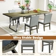thumbnail image 2 of Giantex Upholstered Dining Chairs Set of 2, Kitchen Armless Accent Chairs, 2 of 6
