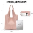 thumbnail image 5 of Montana West Slouchy Hobo Bags for Women Soft Designer Shoulder Purses Ladies Top Handle Handbag, Pink, 5 of 5