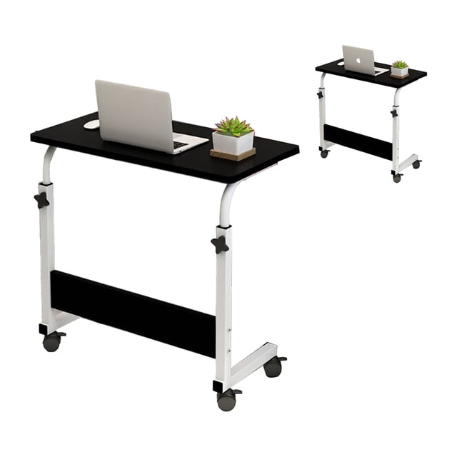 Bureau Mobile pour Ordinateur Portable, Table de Chevet Réglable 60 Bureau pour Ordinateur Portable Table de Chevet Hautement Recommandée
