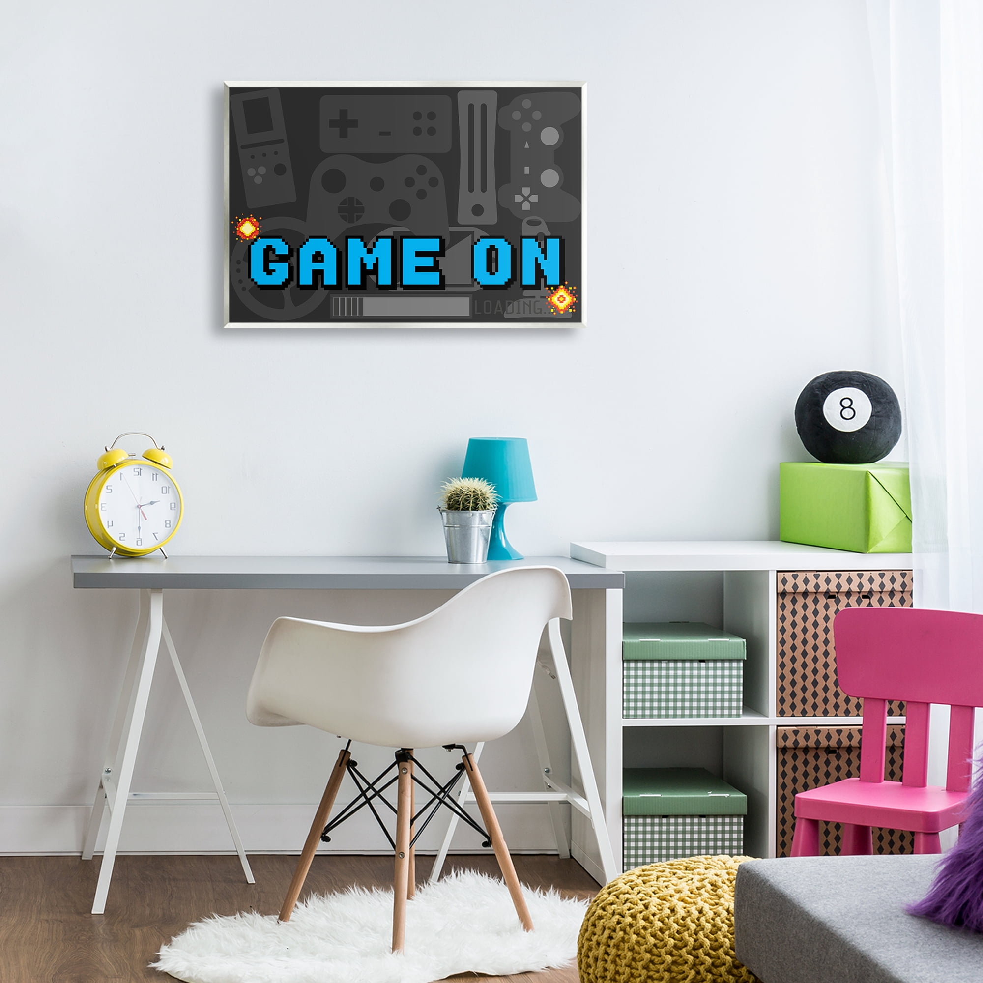 Stupell Industries Game On Arcade Wall Plaque Art, design by Kim Allen