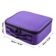 thumbnail image 4 of Makeup Bag Organizer for Cosmetics Makeup Brushes Toiletry Oxford Cloth PU Leather Purple, 4 of 7