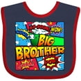 thumbnail image 3 of Inktastic Big Brother Comic Book Boys Baby Bib, 3 of 4